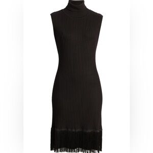 Sam Edelman Black Ribbed Midi Dress